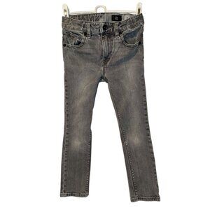 Volcom ~ Kid's Gray Denim Jeans ~ 2x4 Skinny ~ Size 7